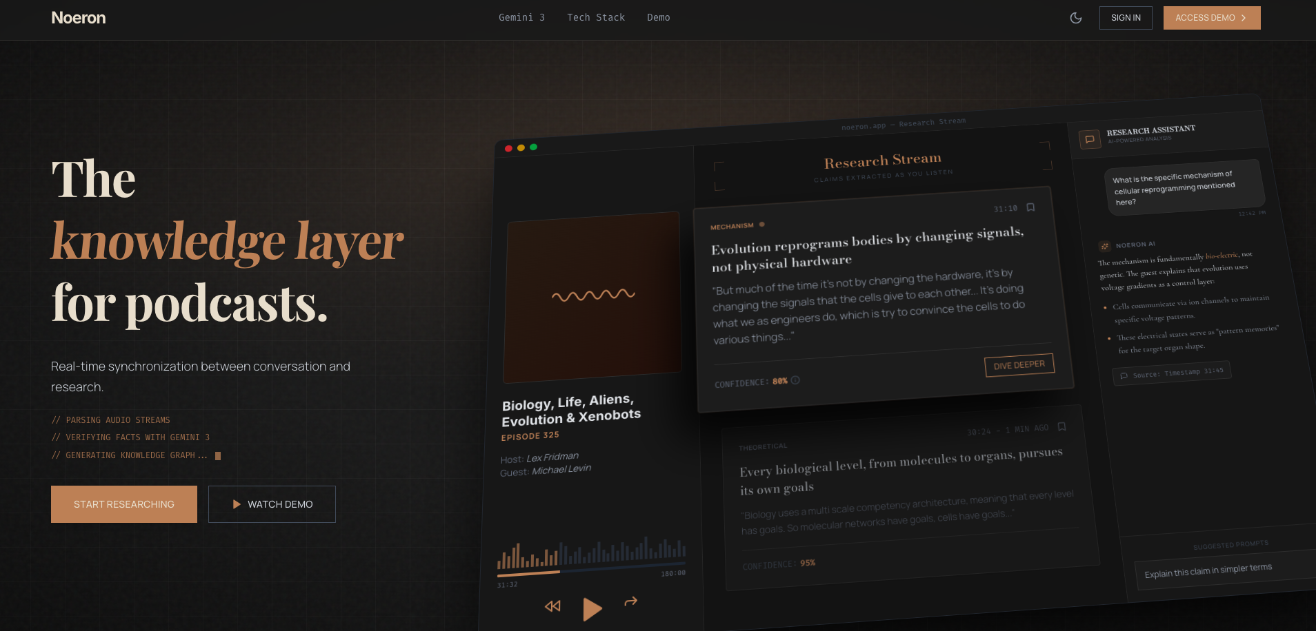 Noeron screenshot
